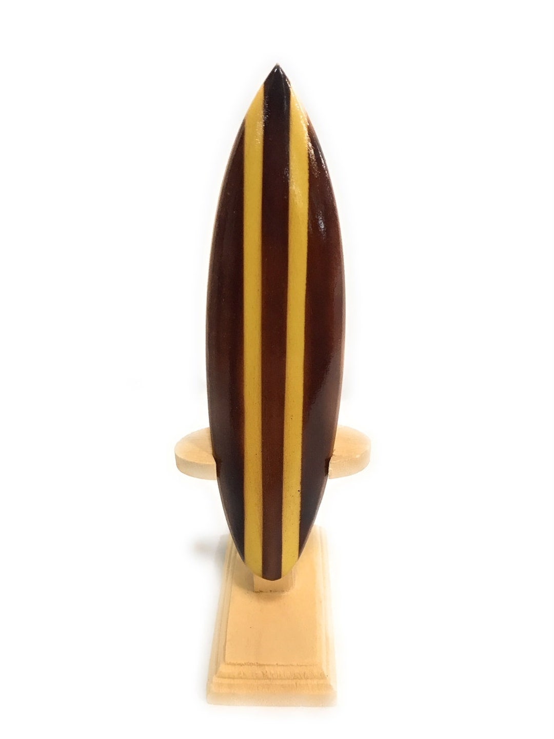 Classic Surfboard Brown W/ Vertical Stand 6" - Trophy | #wai350115b - Etsy