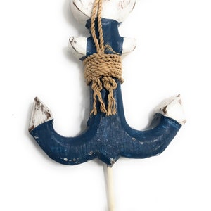 Anchor Hanger 6&quot; - Coastal Blue Decorative Accent | #ata1800815b