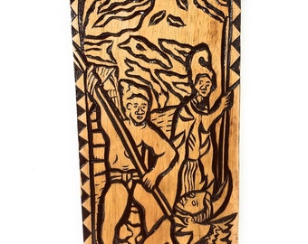 King Of The Sandwich Islands Wood Panel 30" X 12" King Kamehameha - Polynesian Wall Art | #dpt5041