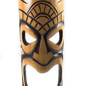 Warrior Chief bamboo Tiki Mask 20" | #dpt509750