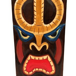 Tiki Shield Wall Plaque Mask 20&quot; - Wall Hanging Tropical Decor | #dpt512650