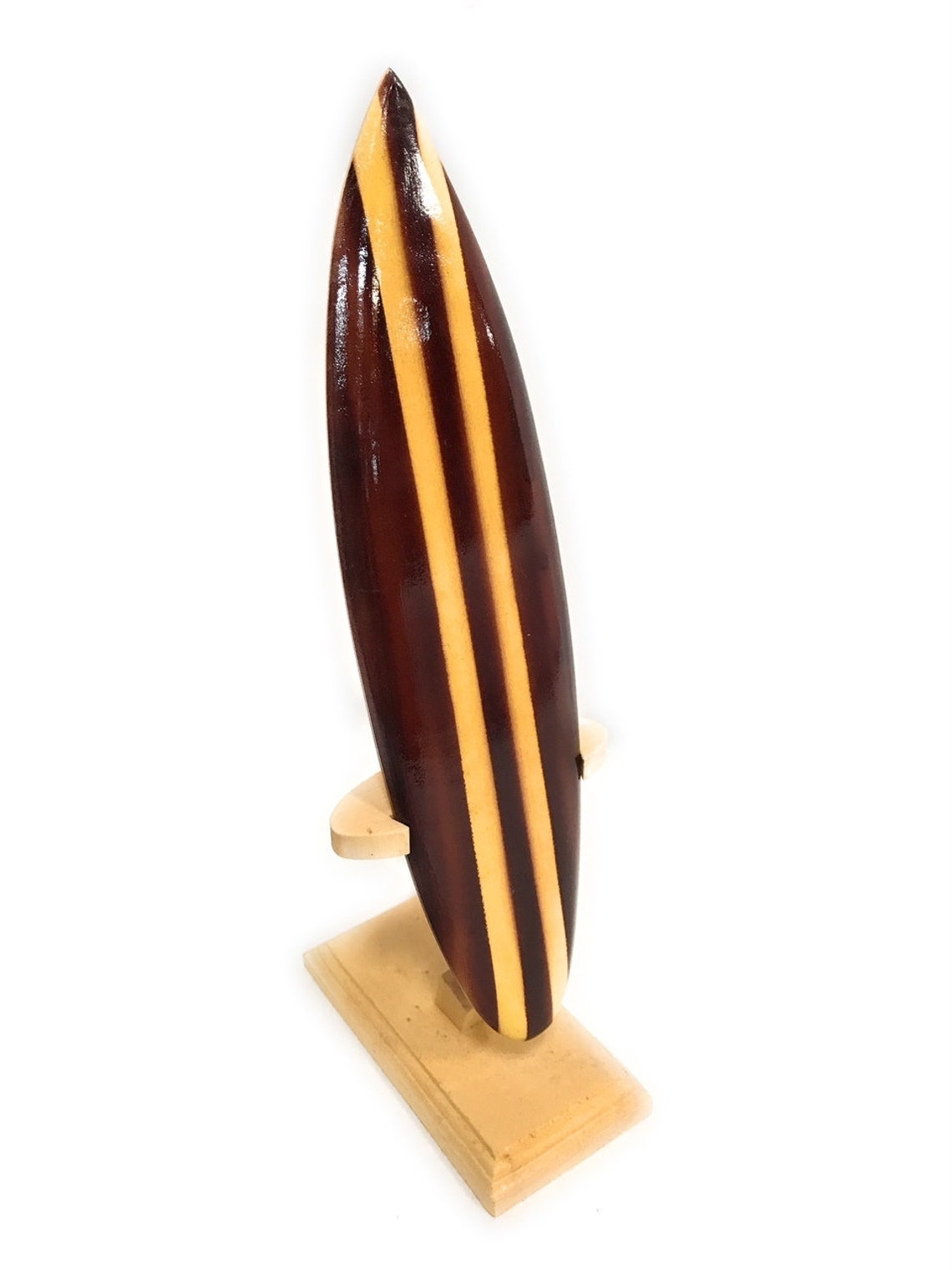 Classic Surfboard Brown W/ Vertical Stand 8" - Trophy | #wai350120b - Etsy