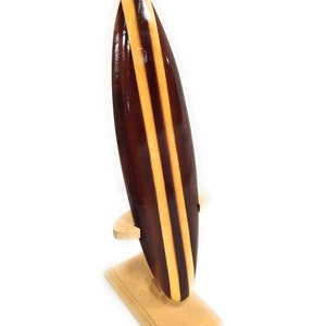 Classic Surfboard Brown W/ Vertical Stand 8" - Trophy | #wai350120b - Etsy