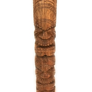 Love/Prosperity Hawaiian Tiki Totem 20&quot; Natural - Carved | #yda114550n
