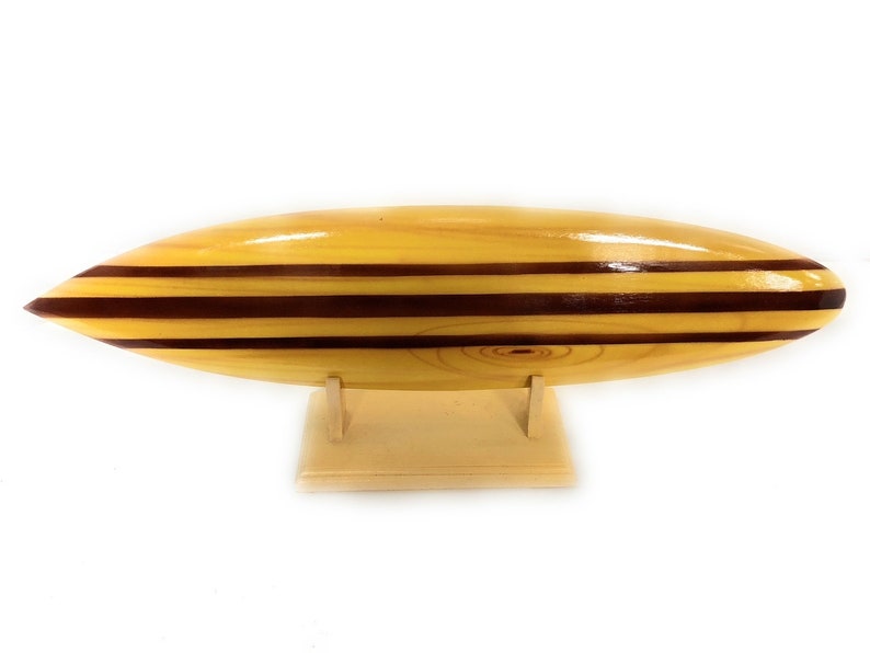 Classic Surfboard Natural W/ Horizontal Stand 16" - Trophy | # ...