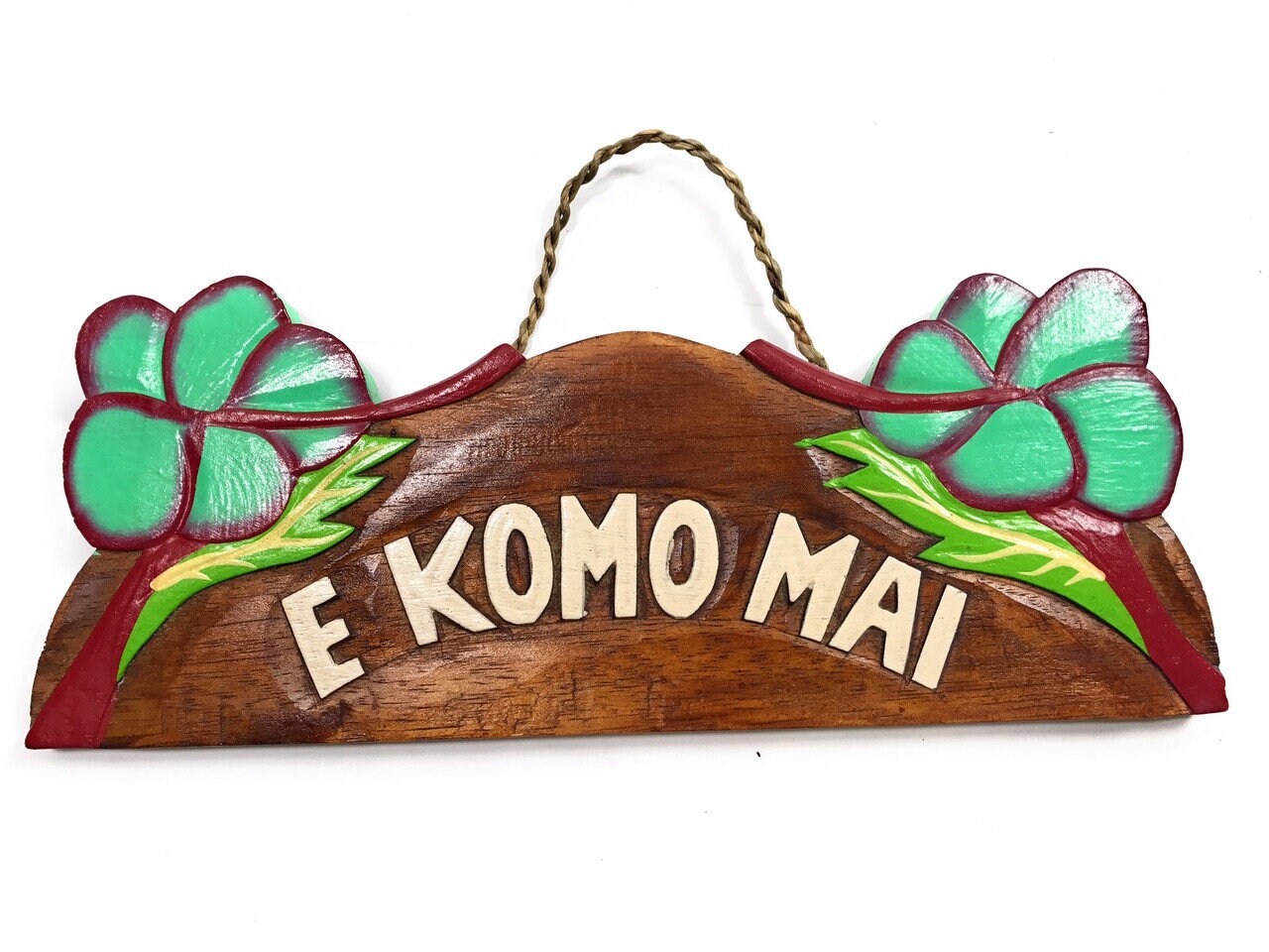 ハワイアン サインボード E Komo Mai