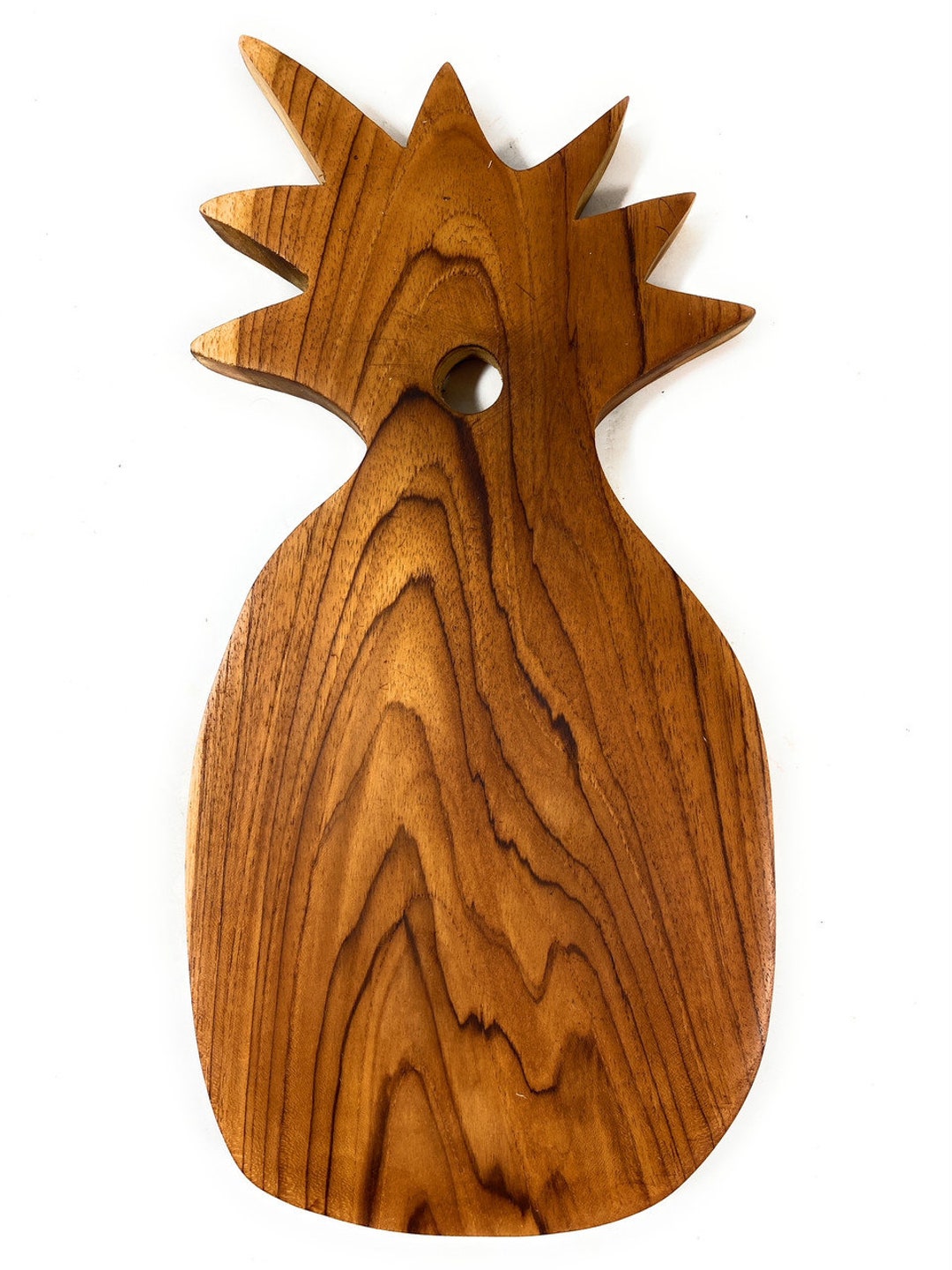Pineapple Cutting Board 14 X 6.5 X 1 Teak Etsy