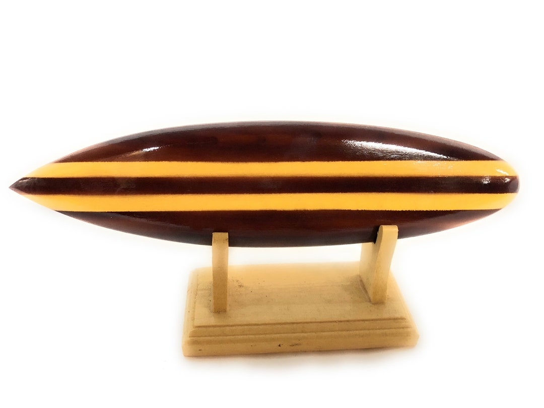Classic Surfboard Brown W/ Horizontal Stand 8" - Trophy | #wai350220b ...
