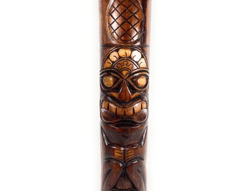 Hospitality Tiki Totem 40" Antique Finish - Hand Carved | #bag15070100