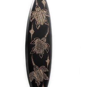 Wooden Surfboard w/ Turtle Ohana 30" - Hawaii Decor | #sur16e75