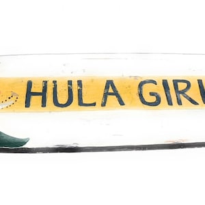 Hula Girl Hawaii Surf Sign 40&quot; - Rustic Surfing Decor | #bds12057100