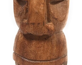 Makaha Tiki Totem 8" Natural - Hawaiian Tiki Bar Decor | #yda1101120