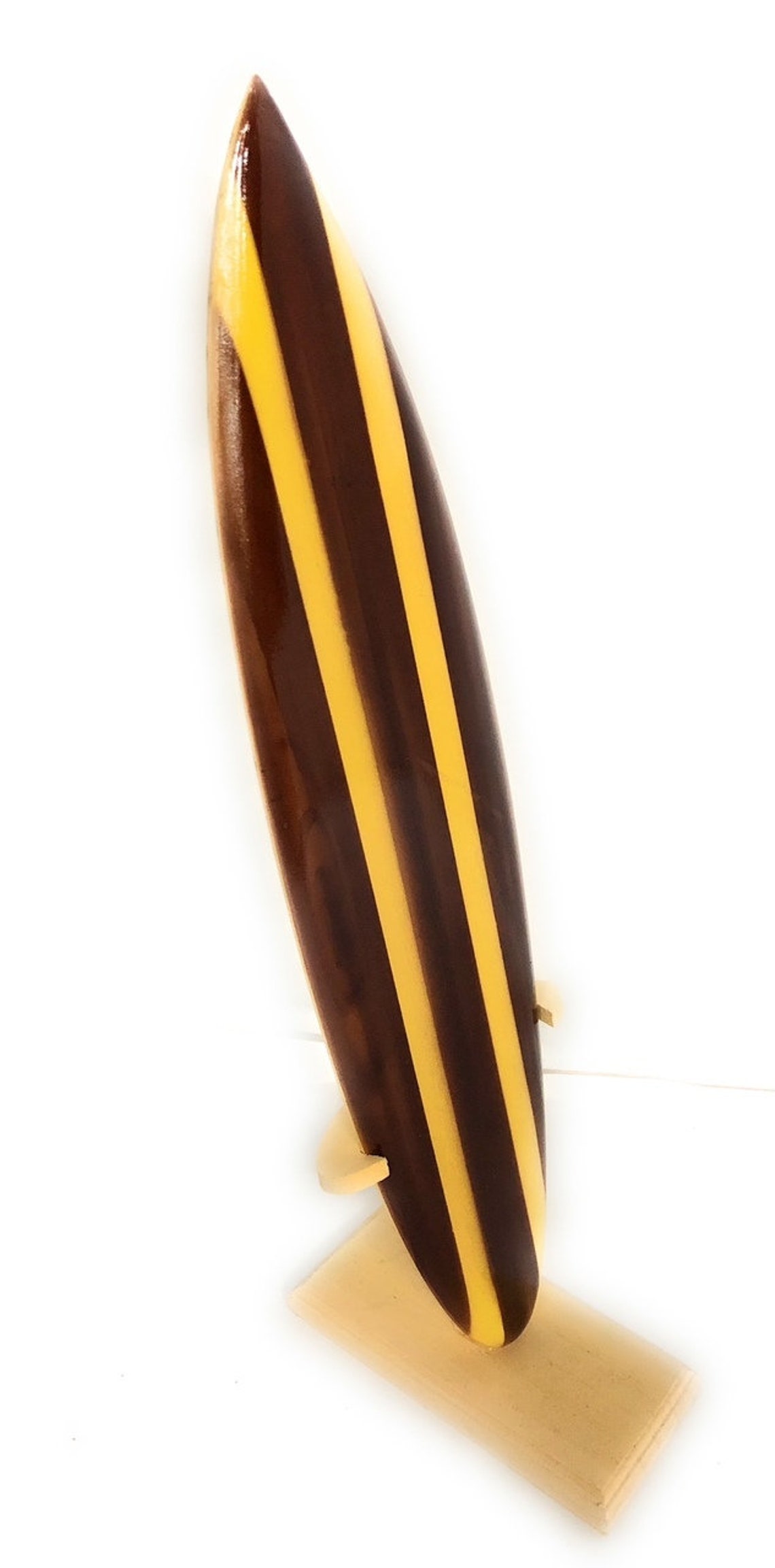 Classic Surfboard Brown W/ Vertical Stand 16" - Trophy | #wai350140b - Etsy