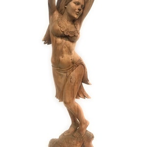 Exquisite Hula Dancer 40&quot; - Hand Carved - Hawaiian Treasure | #rti2025100