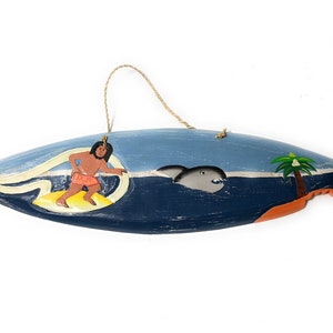 Shark Bite Surfing Surfboard Sign - 20&quot; - Surf Decor | #snd2502150