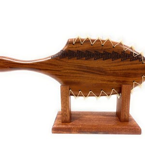 Alii Hawaiian Sovereign Club 19 inch with Etched Tribal Design with Stand | #koalom007bltr7etsy