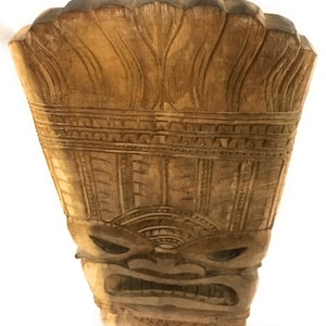 Tiki Mask Ocean Tiki God 20&quot; - Hand Carved | #yda1100650