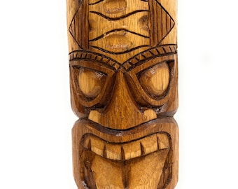 Pohaku Tiki Mask 12&quot; - Prosperity Tiki hand Carved | #bag1506030