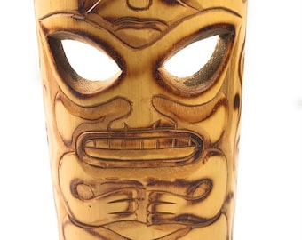 Máscara Tiki de bambú resistente de 7" / #bag1502417