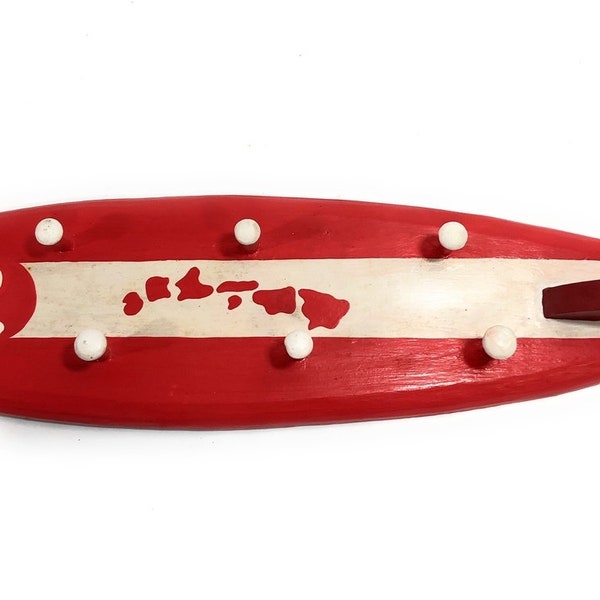 Tabla de surf Hanger 26" w / 7 Pegs - Hawaiian Islands Design / #dpt511270