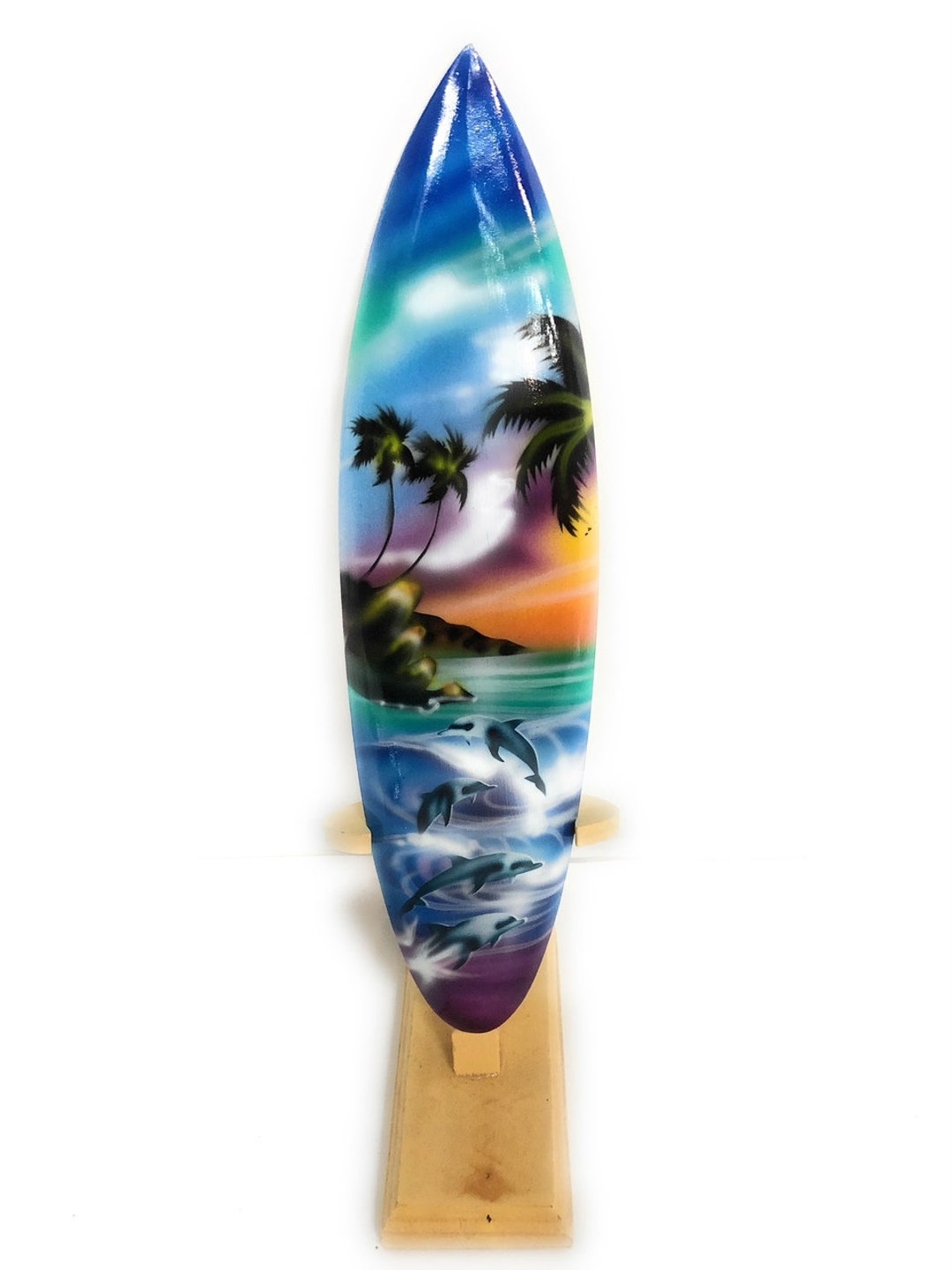 Surfboard W/ Stand Island Lifestyle Design 12" - Trophy | #lea03j30 - Etsy