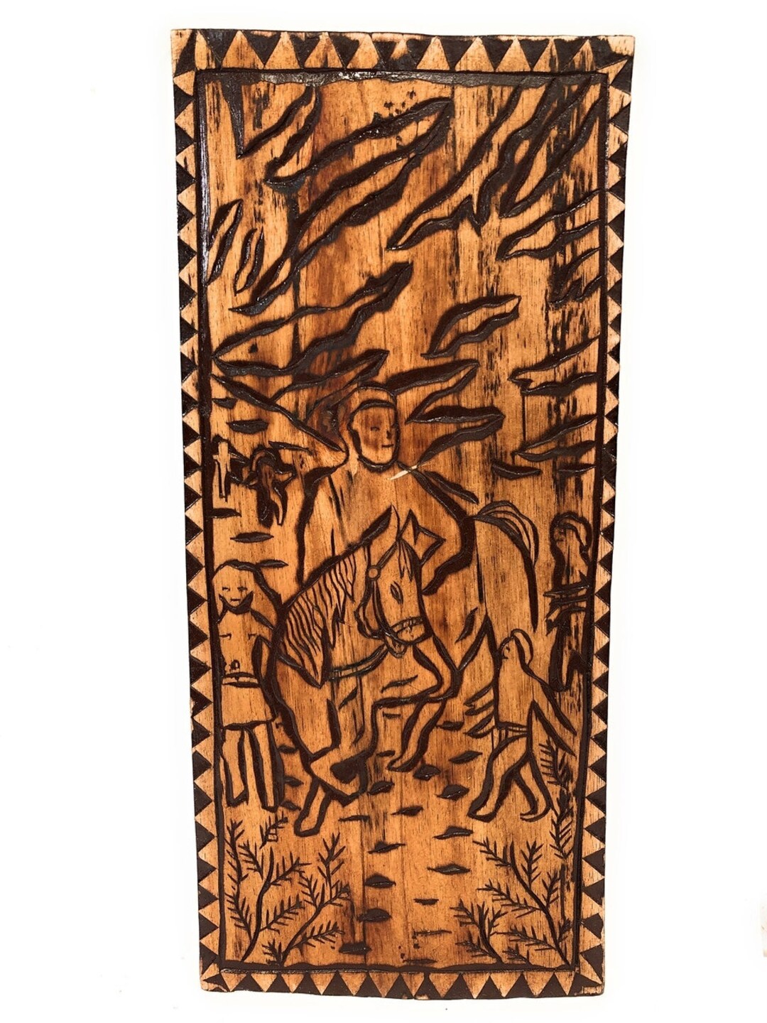 Kamehameha's Rule Wood Panel 30 X 12 King Kamehameha Polynesian Wall