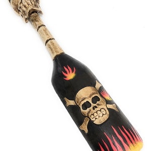 Crossbones w/ Flames Decorative oar 20" - Harley Davidson Style | #kng2101350