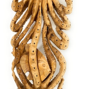 Exquisite Octopus Statue 40&quot; - Acacia Wood - Home Decor | #rti2041100