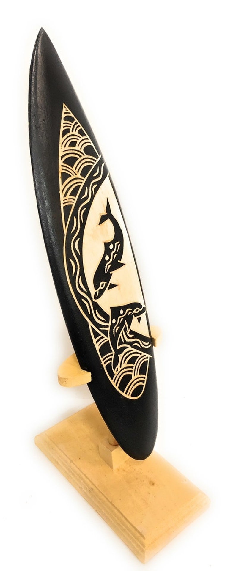 Surfboard on Stand W/ Dancing Dolphins 10" - Trophy | #sur15a25 - Etsy