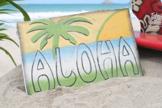 Rustic Aloha Sign 12