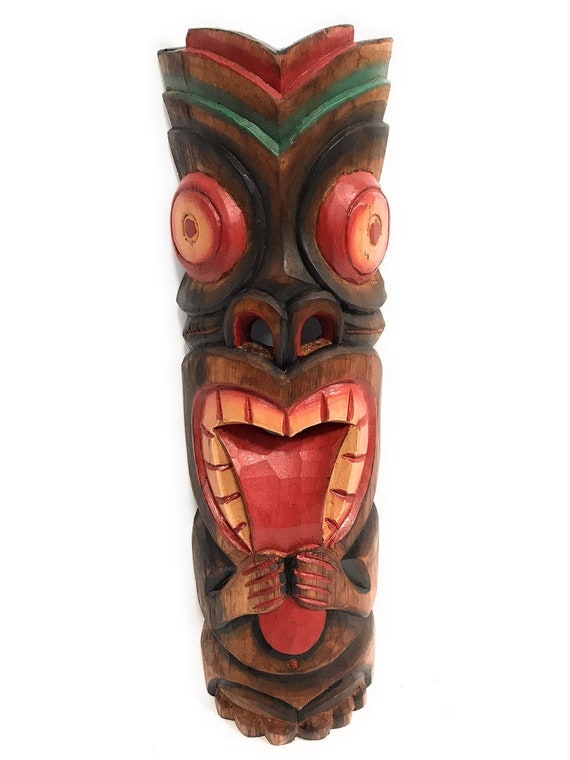 Chesapeake Bay Totem Pole Masken 2er Set – Bemaltes Holz-Dekor, Ca. 30,5 Cm Hoch