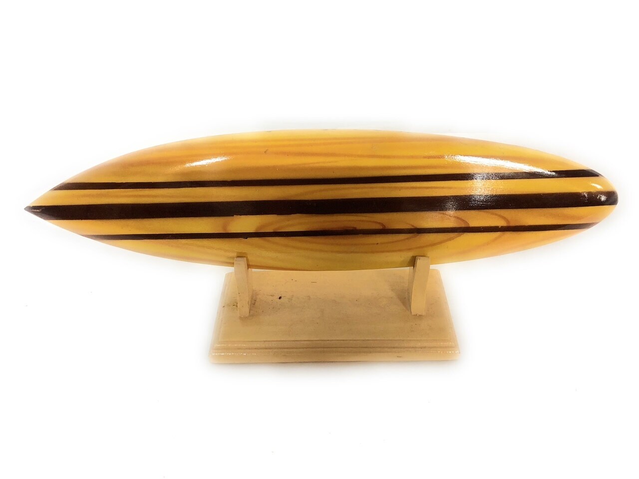 Classic Surfboard Natural W/ Horizontal Stand 12" - Trophy | # ...