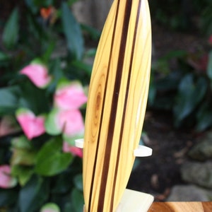 Classic Surfboard Natural W/ Vertical Stand 12" - Trophy | #wai350130n ...