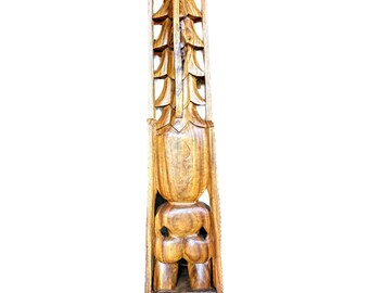 TIKI ハワイ Premium Tiki Lono 7 Foot - Hawaii Museum Replica - Monkeypod