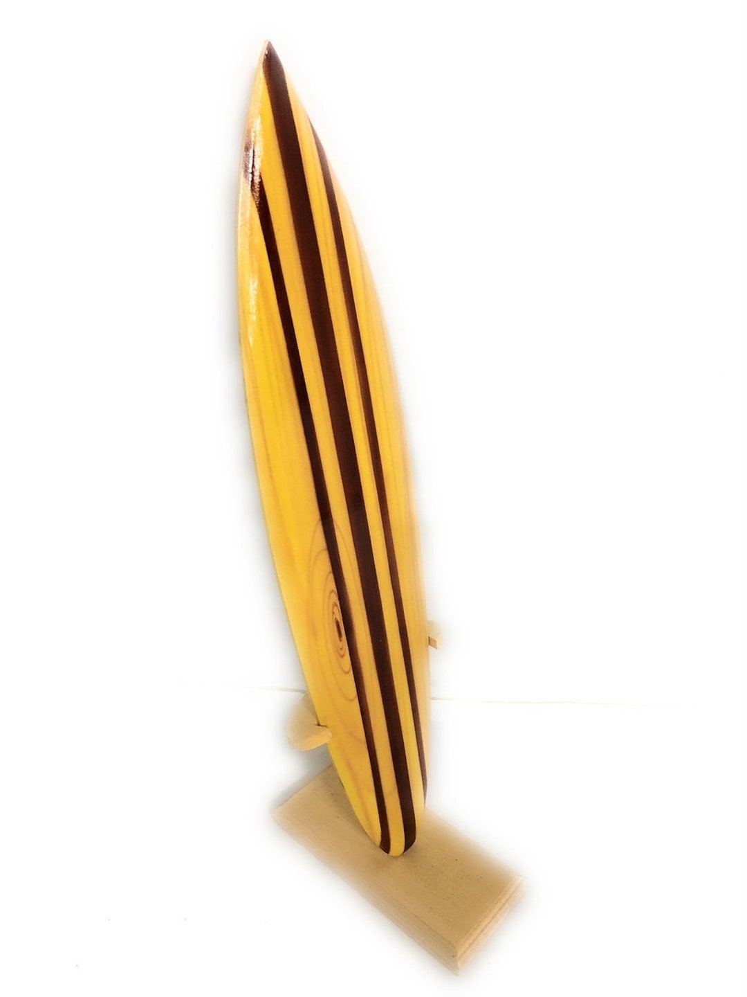 Classic Surfboard Natural W/ Vertical Stand 16" - Trophy | #wai350140n ...