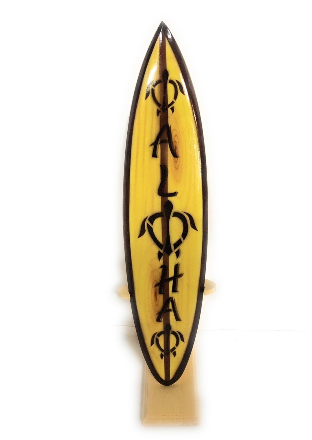 Classic Surfboard Aloha W/ Turtles 16