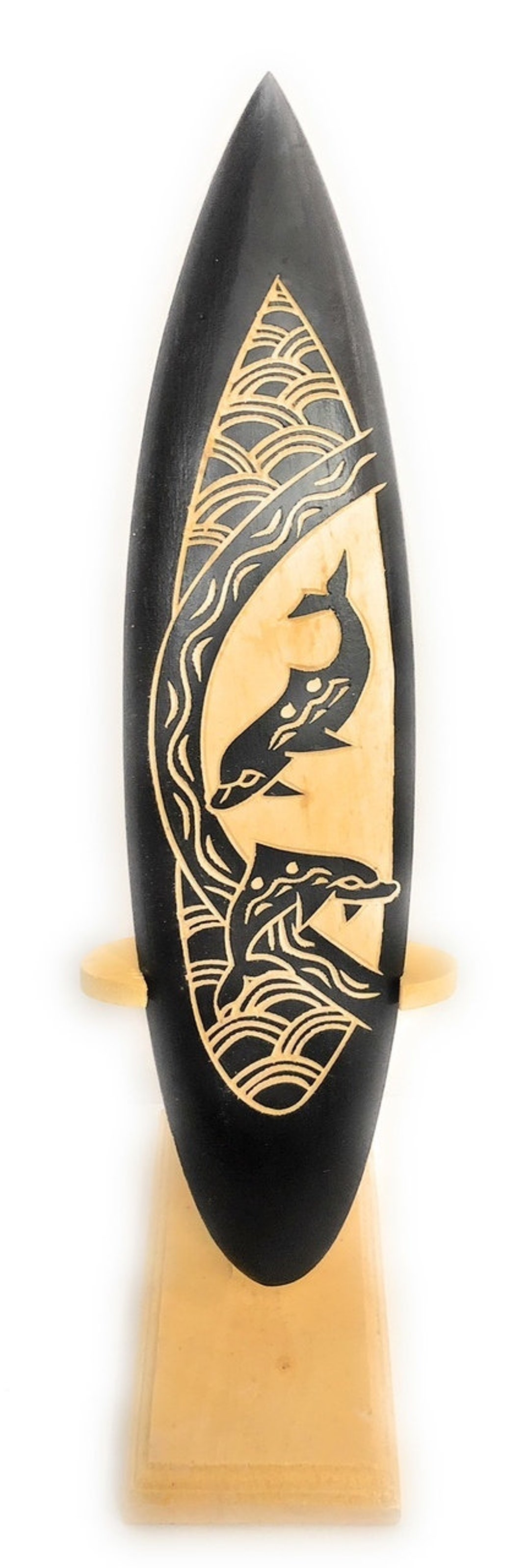 Surfboard on Stand W/ Dancing Dolphins 10" - Trophy | #sur15a25 - Etsy