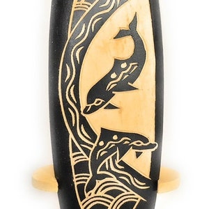Surfboard on Stand W/ Dancing Dolphins 10" - Trophy | #sur15a25 - Etsy
