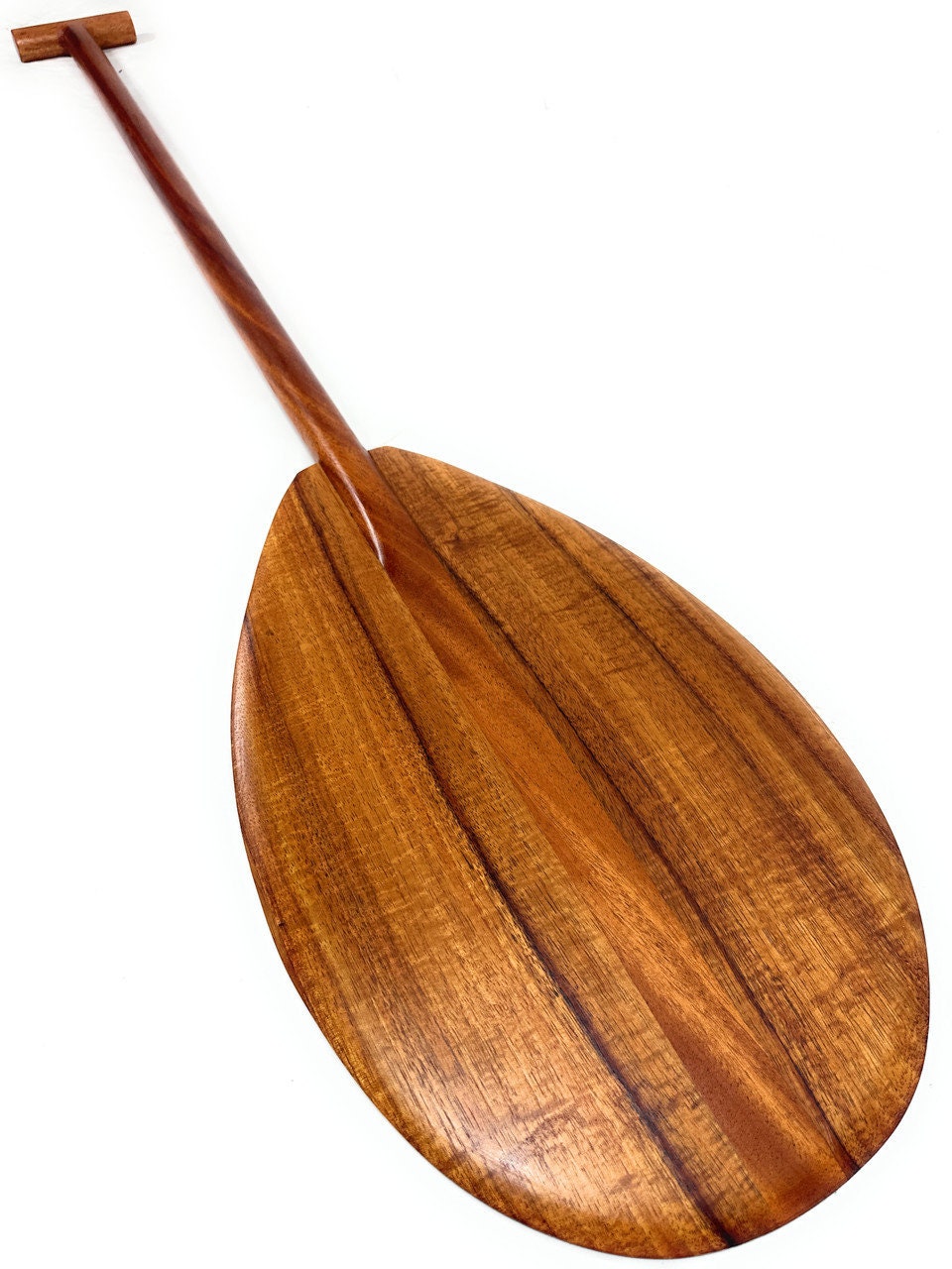 Premium Curly Koa Outrigger Paddle 50 Inch With T-handle - Made in ...