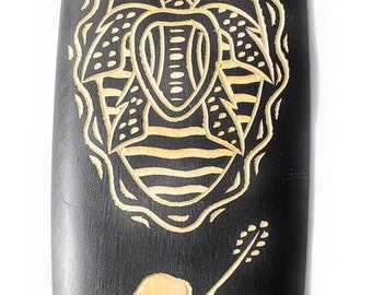 Surfboard w/ Turtle & Hibiscus 16" - Trophy | #sur13d40