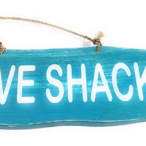 Arrow Sign &quot;Love Shack&quot; Wooden 12&quot; X 4&quot; - Blue | #snd25099b