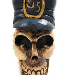 Skull Policeman Prop 16&quot; Statue - Pop Art Crossbones Decor | #kng2102640