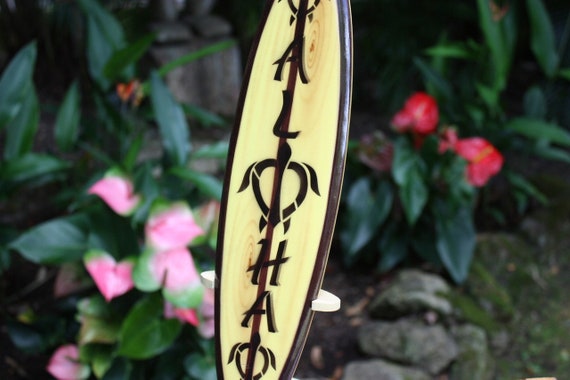 Classic Surfboard Aloha W/ Turtles 16