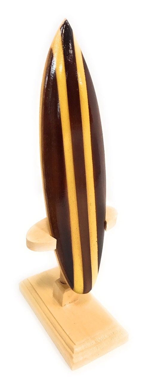 Classic Surfboard Brown W/ Vertical Stand 6" - Trophy | #wai350115b - Etsy