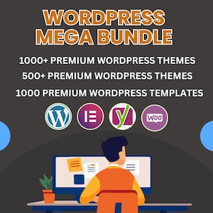 WordPress Mega Bundle | Themes, Plugins, Templates (Digital Download)