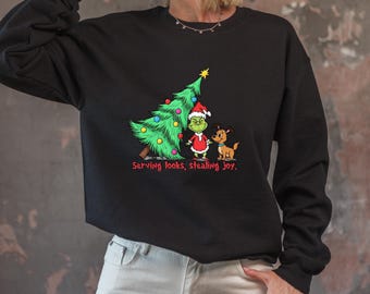 Grinch Christmas Wallpaper: Seamless Holiday Pattern (instant Download