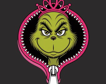 Grinch Christmas Wallpaper: Seamless Holiday Pattern (instant Download