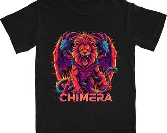 Chimera Beast Shirt • Cyberpunk Greek Mythology Shirt •Ancient God Shirt •Olympian God shirt •Greek Gods Shirt •Dark Academia Shirt