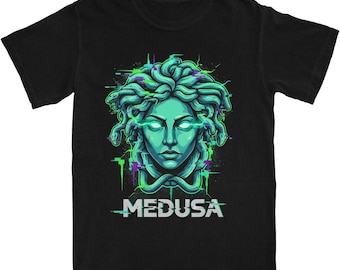 Medusa The Gorgon Shirt • Cyberpunk Greek Mythology Shirt •Ancient God Shirt •Olympian Gods shirt •Greek Gods Shirt •Dark Academia Shirt