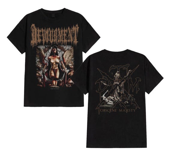 Devourment Obscene Majesty T Shirt - Devourment Band Tee